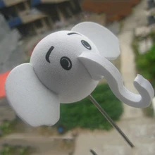 Белый Elephone Baby Animal Little Cute Adorable мультфильм кукла антенна мяч EVA антенна Топпер украшение автомобиля Стайлинг украшение крыши