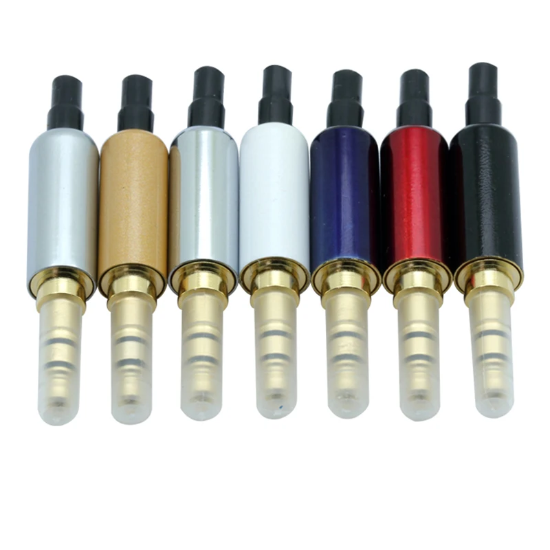 

10Sets 3.5mm Stereo 3 Pole Male Jack +Tail Plug +Dust plug for DIY Headset Earphone or Used for Repair Earphone