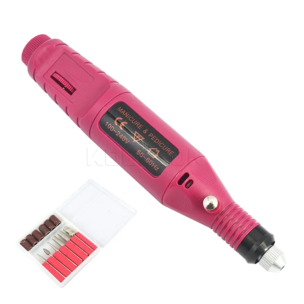 1set 6bits Electric Nail Drill / Professional Nail Drill