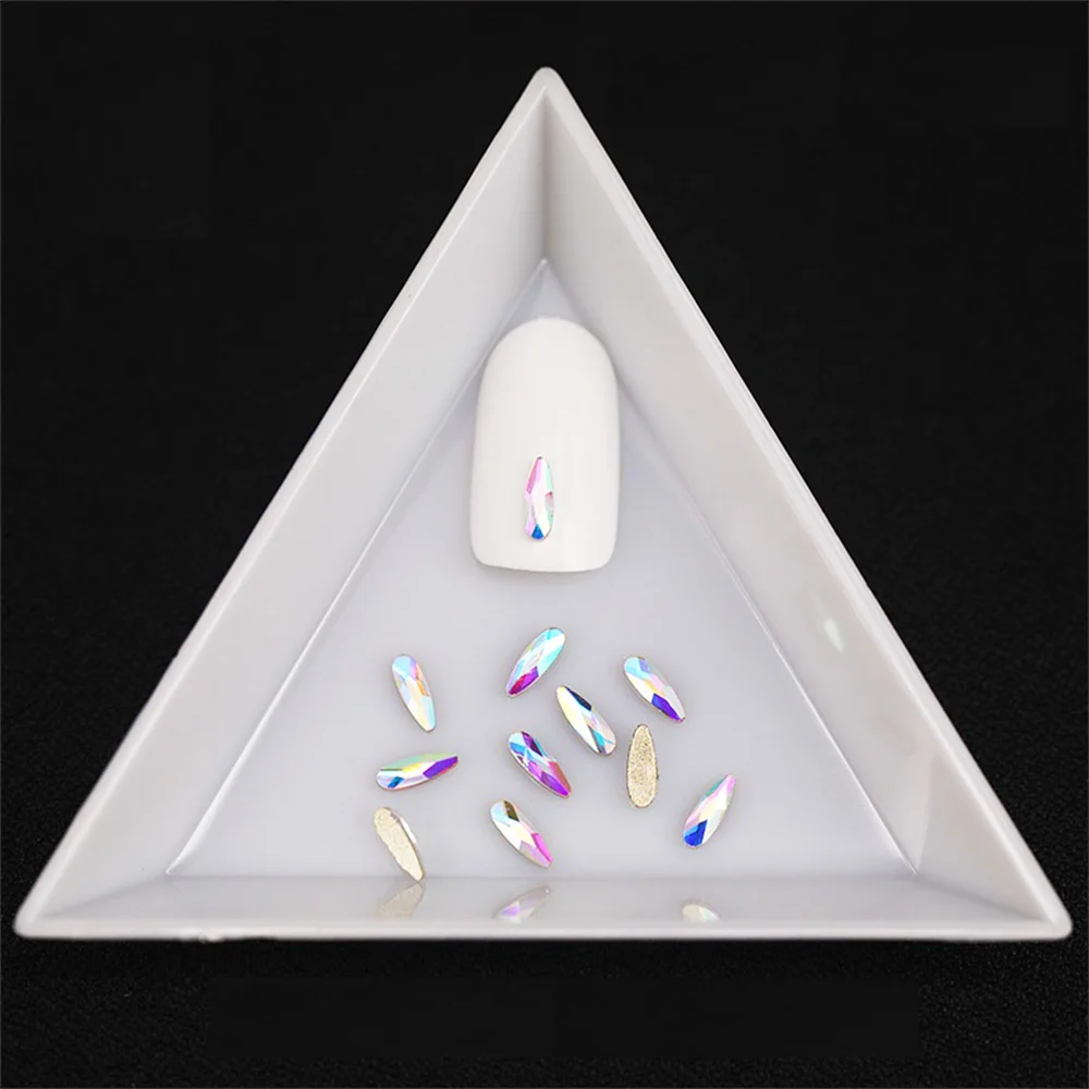 10 шт. стразы для дизайна ногтей в форме капли воды для страз 3D кристалл драгоценный камень блестящие алмазные аксессуары маникюрный декоративный инструмент BE1007