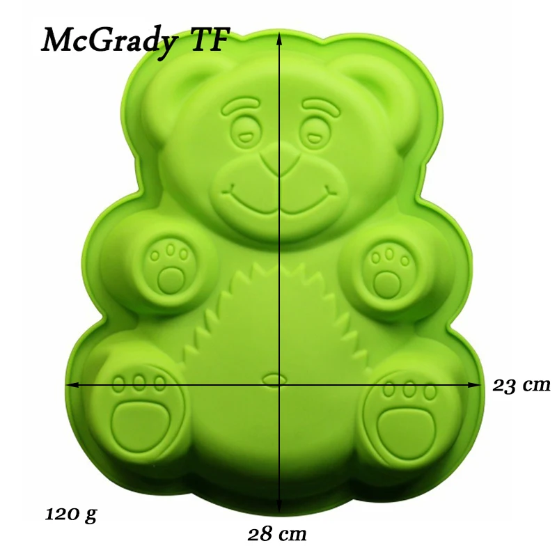 Силиконовая форма «Медведь» инструменты для торта для мусс, мороженое для приготовления помадки лотка для мыши Pan аксессуары инструмент