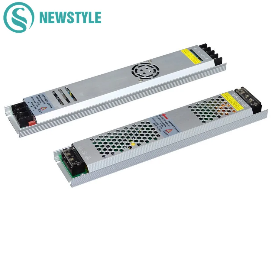 Ultra Thin Lighting Transformers for LED Strip Light LED Power Supply Adapter DC12V 5V 24V 200W 300W Led Driver AC190-240V