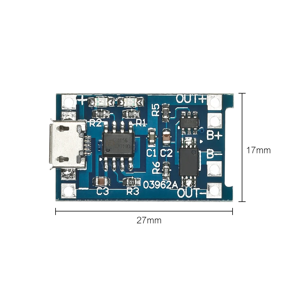 5 шт. в 1 а Micro USB 18650 литиевая батарея Зарядка и защита печатная плата зарядное