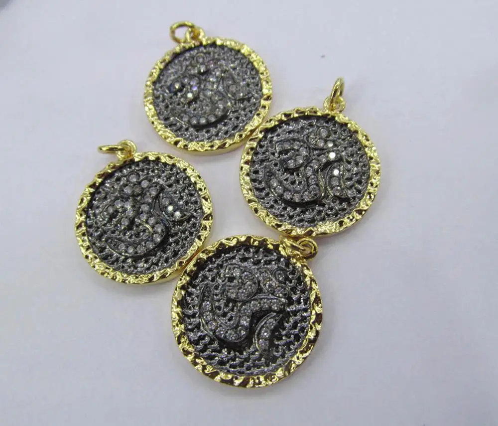 12pcs 20mm Micro Pave Diamond Connectors, Pave Black Diamond CZ , round disc pave CZ black Pendant 12pcs 20mm Micro Pave Diamond Connectors, Pave Black Diamond CZ , round disc pave CZ black Pendant