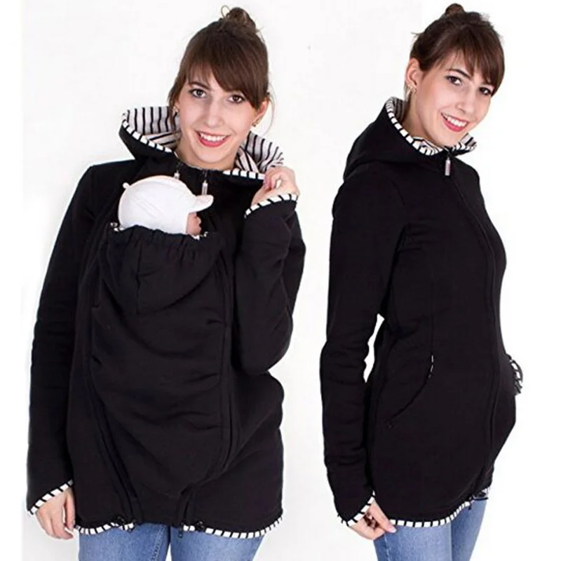 Menoea/пальто для беременных; Лидер продаж; зимняя куртка для беременных женщин; Верхняя одежда с длинными рукавами; одежда для детей; куртки - Цвет: AZ1879 Black