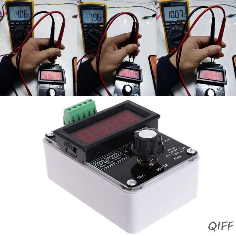 Регулируемый ток напряжение аналоговый симулятор 0~ 20 мА генератор сигналов DC 0~ 10 в Mar28