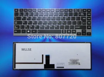 

100% new English keyboard with gray frame black keys for Toshiba U900 U920T U940 U840 U800 U800W U835 backlit