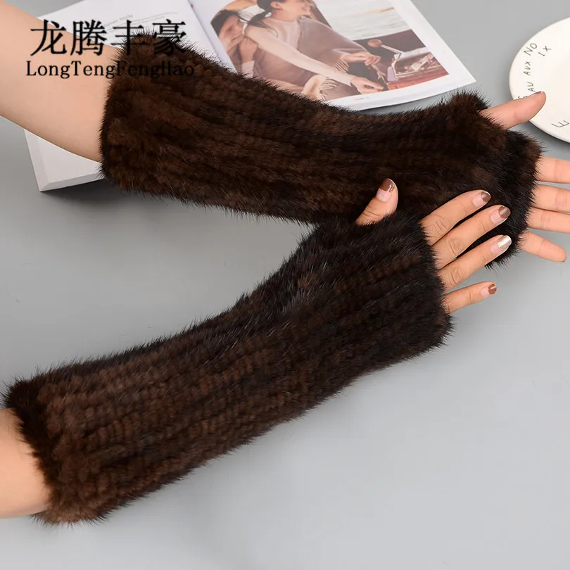 40-cm-women's-mittens-keep-warm-in-winter-fingerless-knitted-gloves-real-mink-leather-ladies-long-gloves-free-shipping