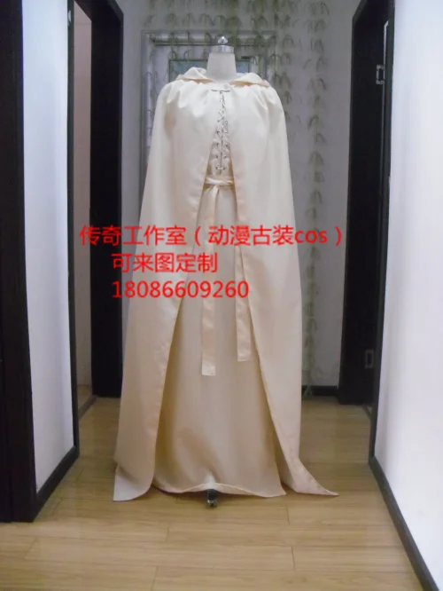 Униформа Гэндальфа "Властелин колец", белая накидка для мужчин, маскарадный костюм на Хэллоуин, индивидуальный заказ