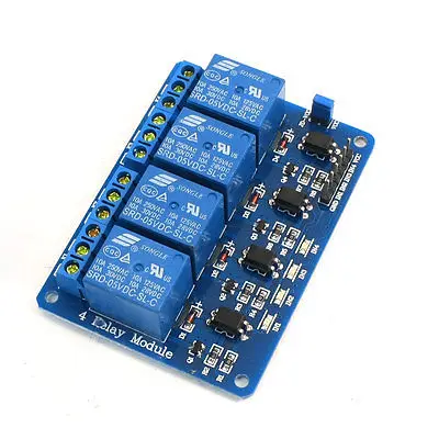 

4-Channels Isolated Optocoupler Relay Module Board 5VDC for 51/AVR/ARM