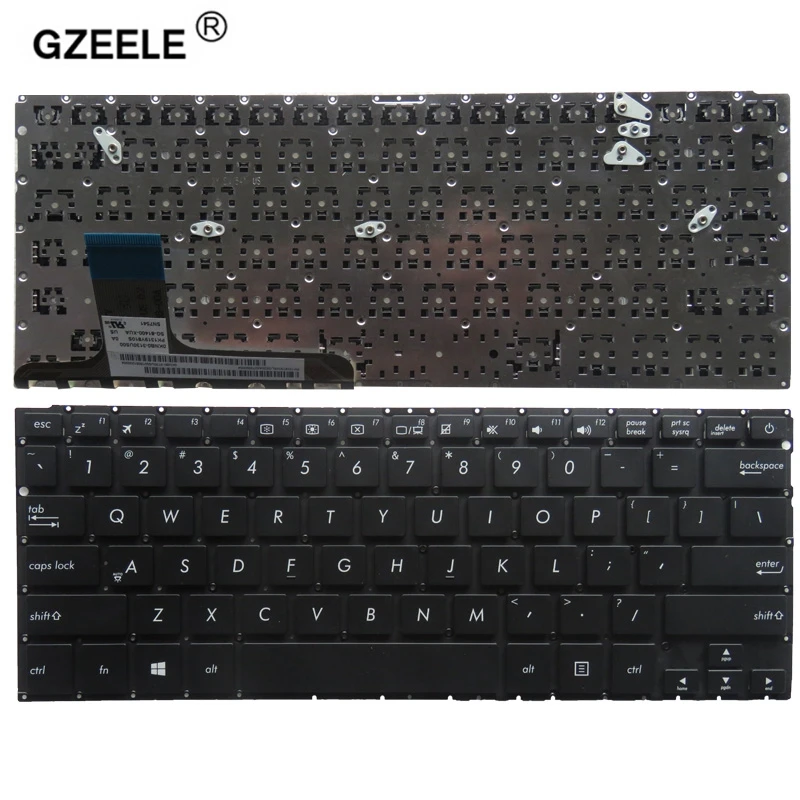 

GZEELE NEW Keyboard For ASUS Zenbook UX305 UX305LA UX305UA UX305CA UX305F UX305FA Black No Frame Englsih US version Laptop
