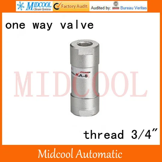 Высококачественный обратный клапанный канал 1/" дюймовый BSP KA-20 Воздушный пневматический клапан детали