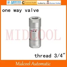 Высококачественный обратный клапанный канал 1/" дюймовый BSP KA-20 Воздушный пневматический клапан детали