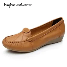 Большие размеры 35-43; балетки на плоской подошве; женские балетки из натуральной кожи; летняя повседневная женская обувь без шнуровки черного и красного цвета; Новинка года