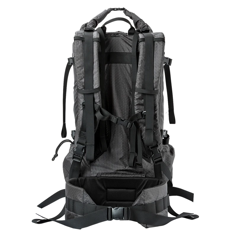 Black Orca Camping Bag Tubular 55l Ultralight Ripstop Nylon Backpack Lite Roamer Roll Up Ul Rucksack Climbing Bags Aliexpress