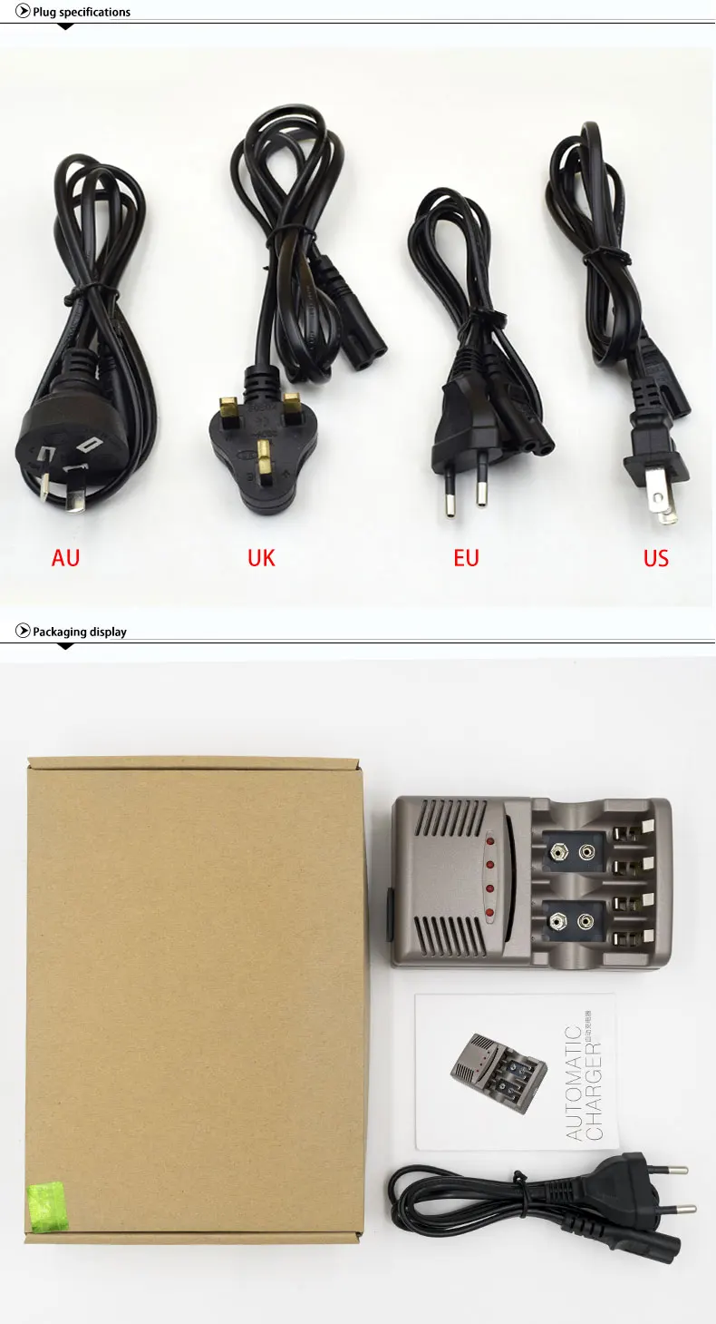 PALO C819 светодиодный светильник умное зарядное устройство для Ni-MH NI-CD AA AAA аккумуляторы для Ni-MH 9 В 6F22 батареи США/ЕС