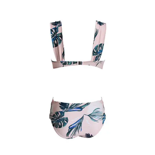 Push Up Padded Bra Bikini Set Floral Swimwear Women Bathing Suit 2018 Summer High Waist Hollow Out Bottom Leaves Women Swimsuit Push Up Padded Bra Bikini Set Floral Swimwear Women Bathing Suit 2018 Summer High Waist Hollow Out Bottom Leaves Women Swimsuit
