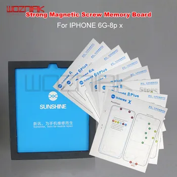 

Wozniak Strong Magnetic Screw Memory Board Repair Location Memory Pad for IPHONE 6S 6SP 7G 7P 8G 8P X