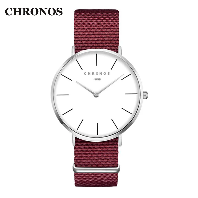 Chronos Stripe Nylon Band Watches Men Quartz Wristwatch Luxury Casual Women Watches Montre Femme Reloj Mujer Chronos Stripe Nylon Band Watches Men Quartz Wristwatch Luxury Casual Women Watches Montre Femme Reloj Mujer