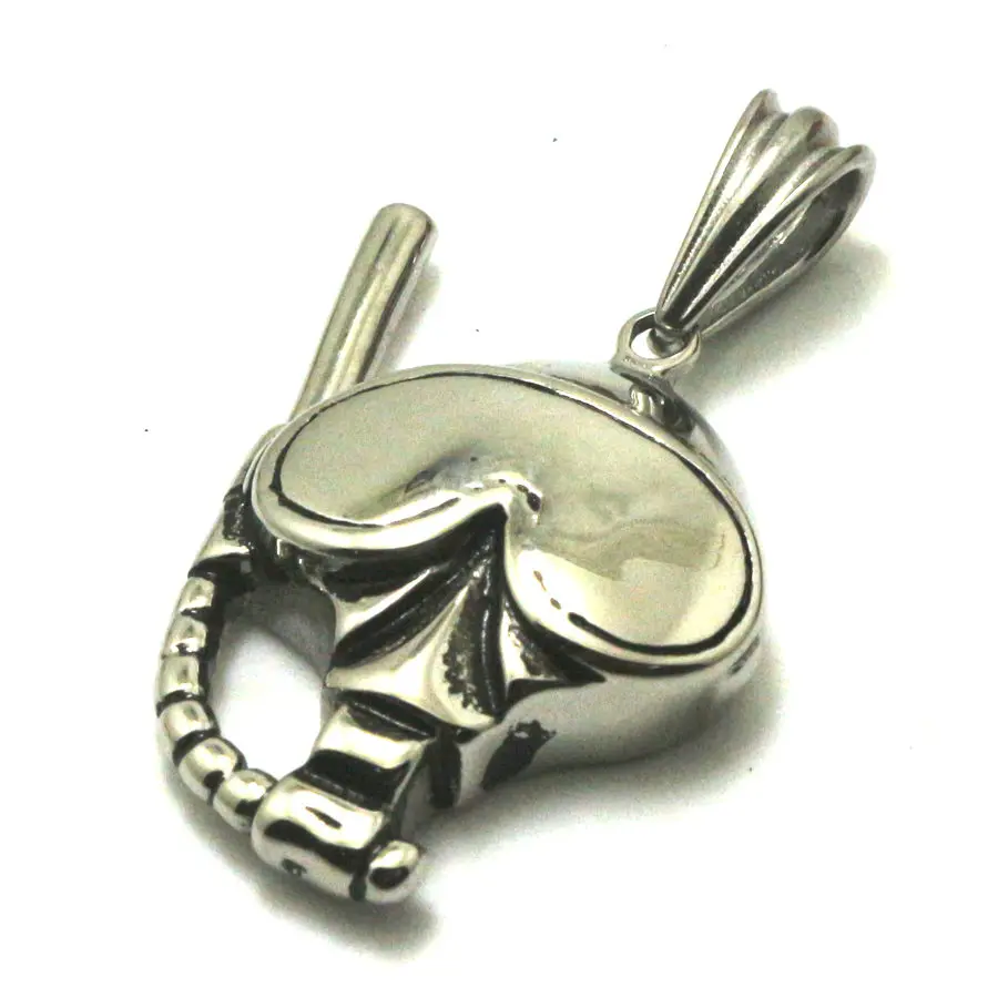 

Men 316L Stainless Steel Cool Punk Gothic Diving Silver Black Golden Pendant Gift