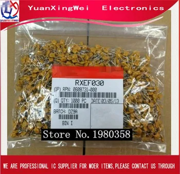 

Free shipping 20PCS/LOT RXEF030 60V 72V 0.3A XF030 300MA PTC Resettable Fuses PPTC Resettable Fuses
