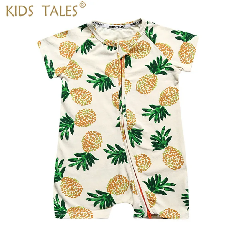 Pineapple Printed Baby Girl Clothes Newborn Baby Clothes Summer Girl