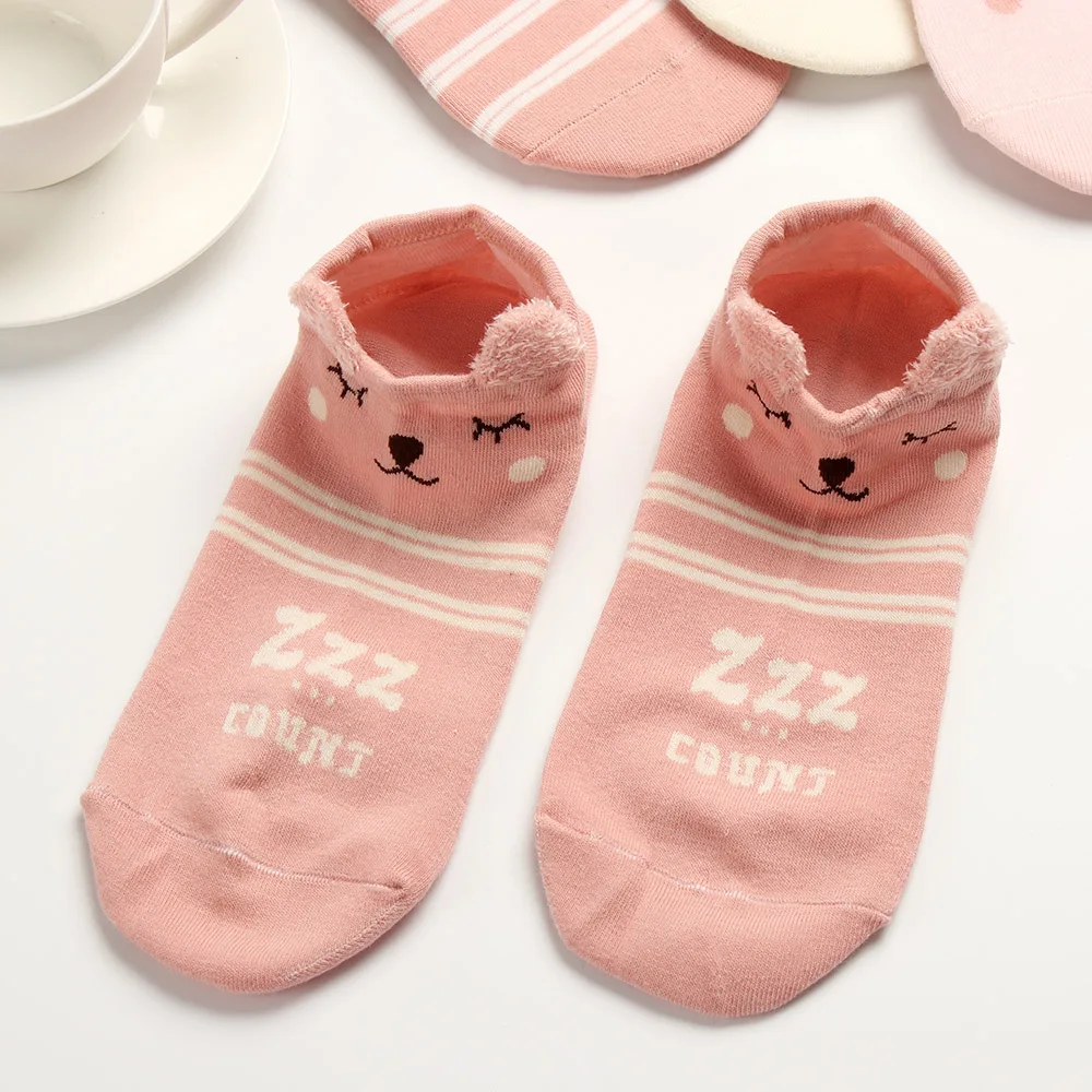 1 Pair 3D Lovely Women Girls Soft Ankle Harajuku Socks Cute Cartoon Animal Cotton Warm Socks Ankle Sox Low Cut Sock 1 Pair 3D Lovely Women Girls Soft Ankle Harajuku Socks Cute Cartoon Animal Cotton Warm Socks Ankle Sox Low Cut Sock