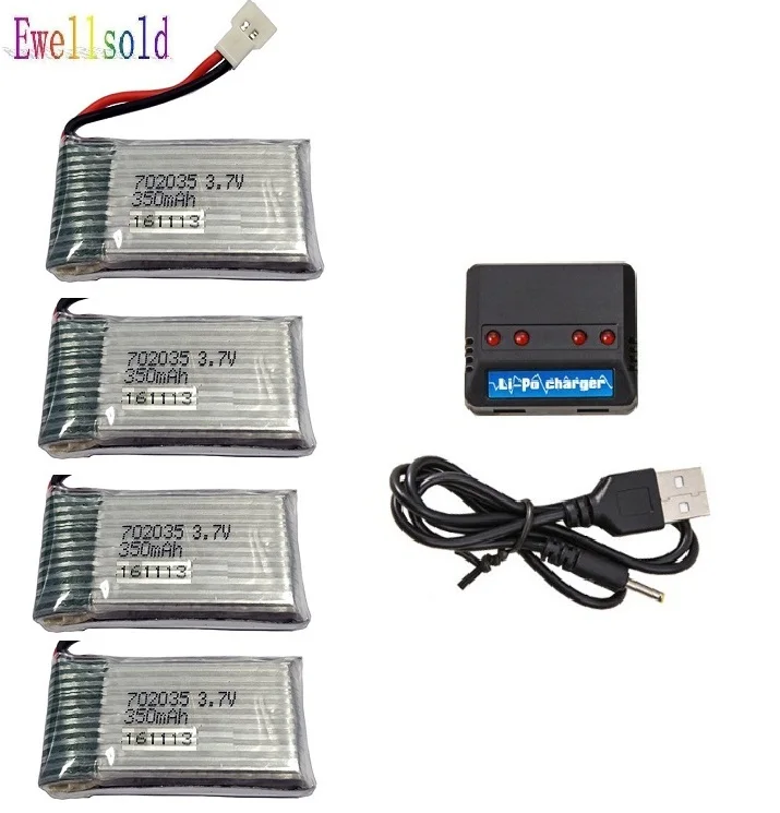 XK A100 A110 A120 A130 A150 RC самолет X4 H107D/H107C/HM1306/JXD385 rc Квадрокоптер 3 7 в 350 мАч/380 мАч Li Po 4