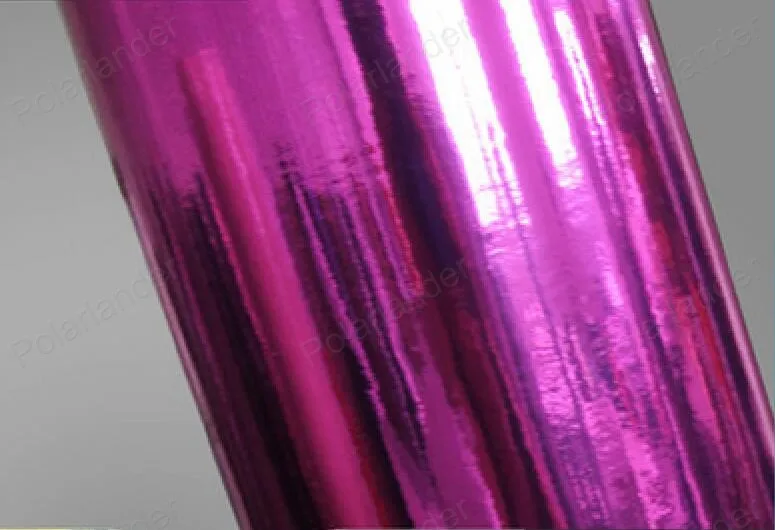 Автомобиля углеволоконная виниловая клеящеяся пленка для автомобиля с зеркальным покрытием пленки автоматическая упаковка 20*152 см украшение автомобиля пленка - Название цвета: Розовый