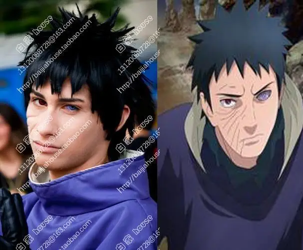 Naruto Obito Uchiha Cosplay hairwear already styled
