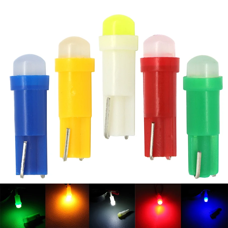 20 шт. T5 58 73 74 286 W1.2W 3D COB Led клиновидная приборная панель измерительные лампы