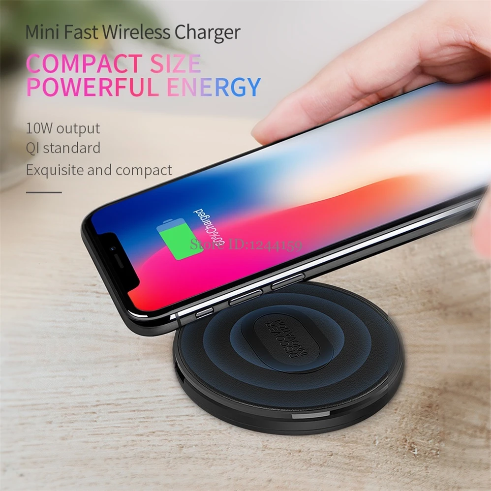 

10W Mini Fast Wireless Charger Qi Charging pad For Samsung Galaxy S8 S9+ Plus S7 Edge Nillkin Charger for iPhone 8/8 plus/x