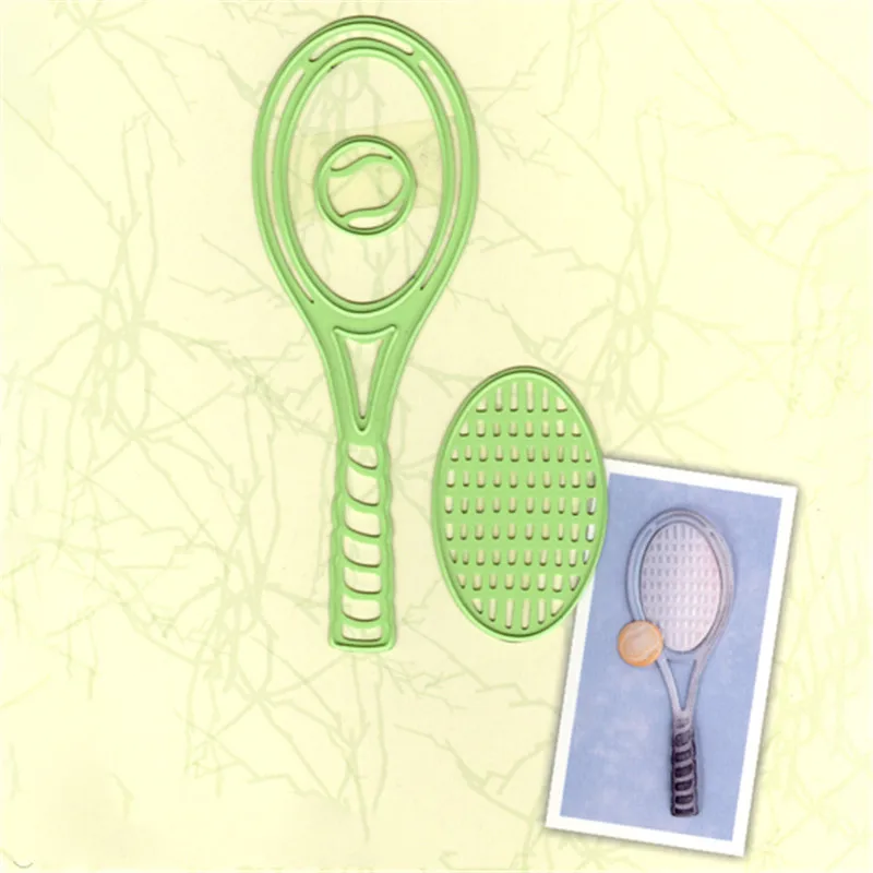 

YaMinSanNiO Tennis Racket Dies Metal Cutting Dies for Scrapbooking Card Making Album Embossing Crafts Stencil Craft New Dies