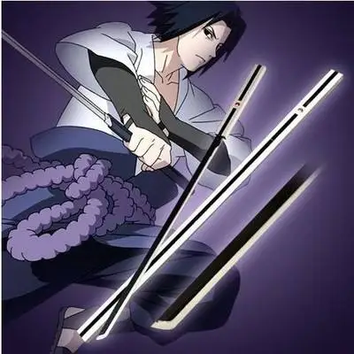 

Hokage Sabre+Scabbard Tassels Key Chain Uchiha Sasuke Cosplay Costume Props Alloy Weapons Model 3D Keychain Giving Blade Carri