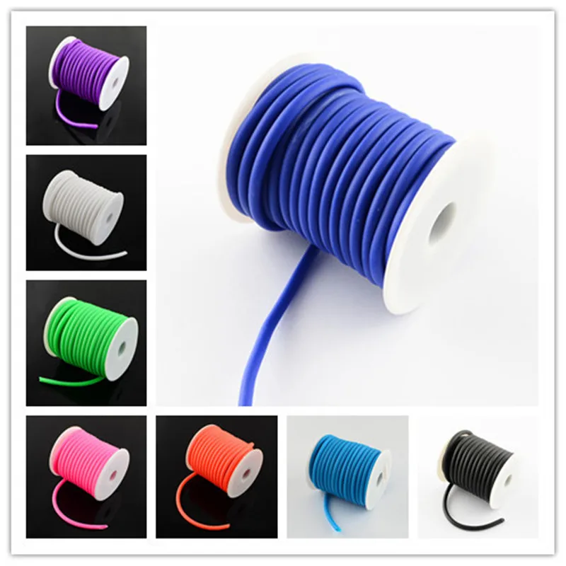 Buy 5mm (10m/roll) Silicone Rubber Hollow Cord for