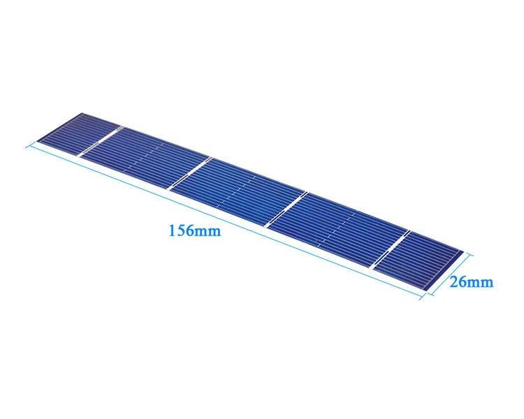 SUNYIMA 50 шт. солнечные панели 156x26 мм солнечные панели поликристаллического кремния солнечные элементы DIY Китай Panneau Solaire 0,7 Вт 0,5 В