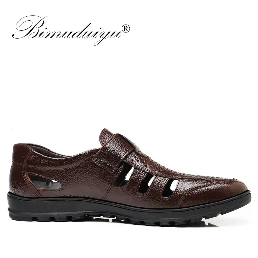 mens closed toe beach shoes