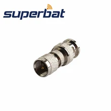 Superbat 5 шт. BNC-Mini-СВЧ-Переходник штекер BNC в Mini-uhf-разъем прямой коаксиальный РЧ-разъем