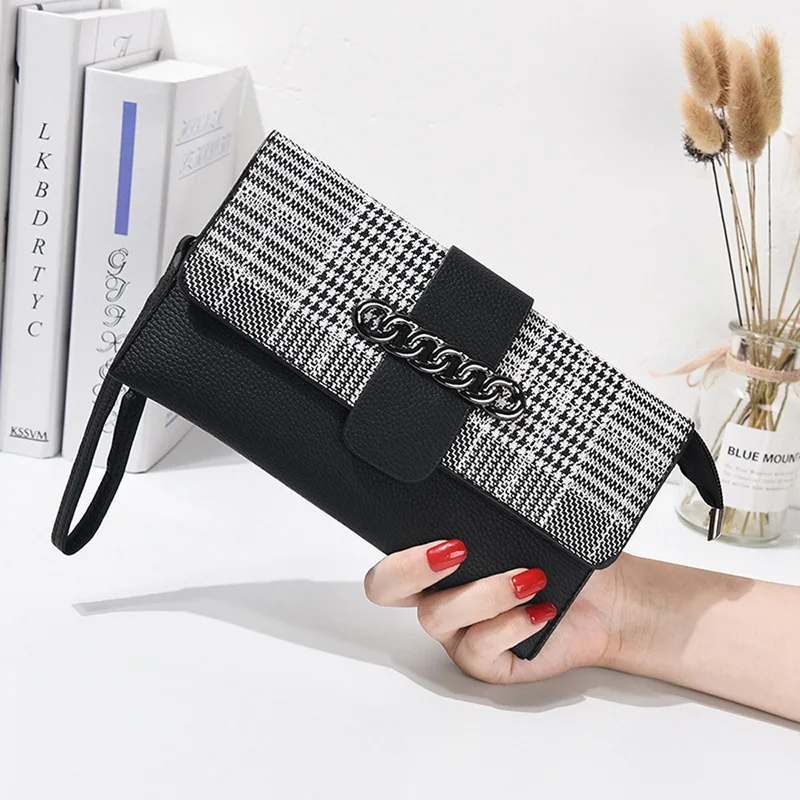 

NIBESSER 2018 Women Wallet Lattice Long Wallet Female Phone Wallet Case Coin Pocket Clutch Bag Hand Bag Women Purse Carteira