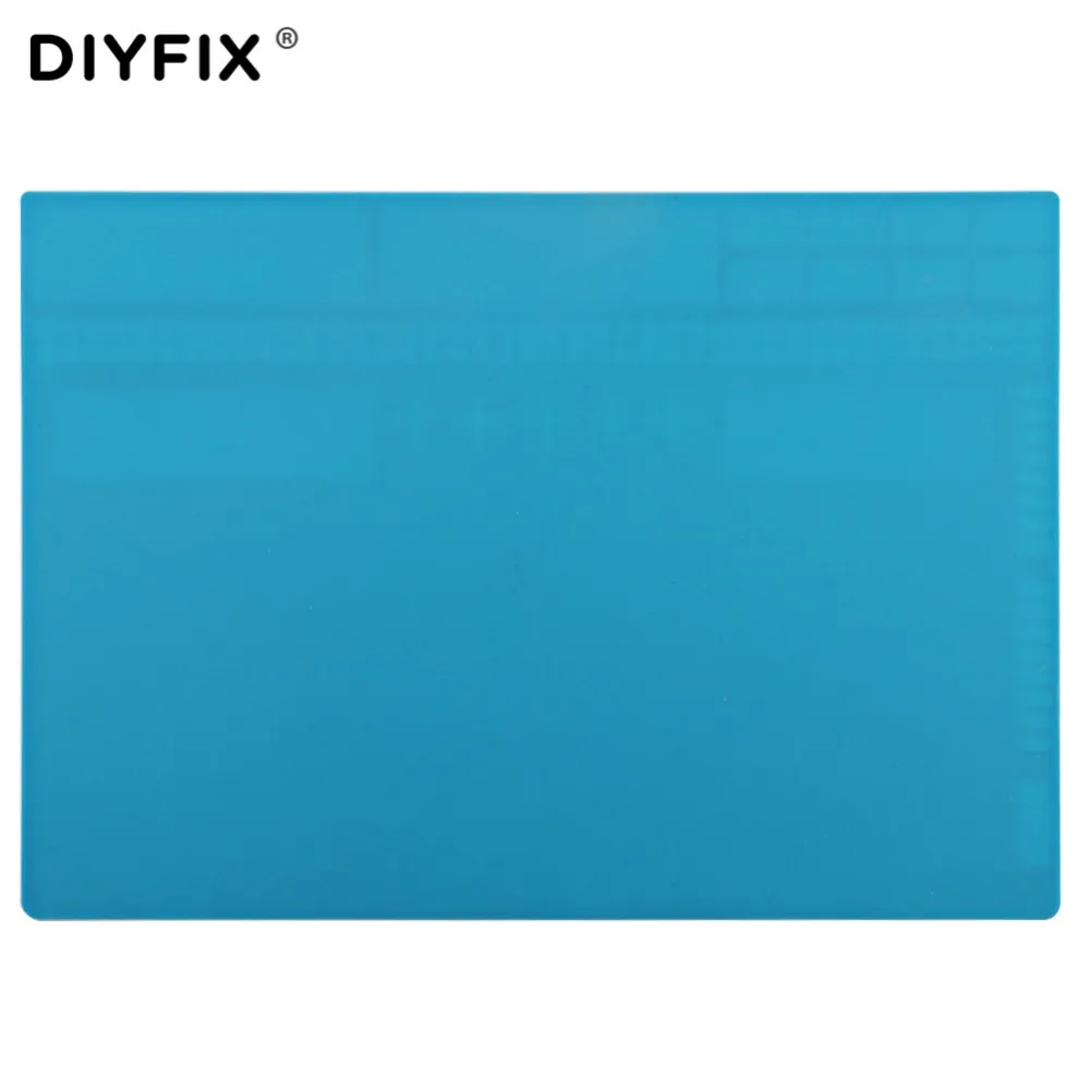 DIYFIX термостойкая изоляционная настольная станция горячего воздуха пистолет коврик Мягкая силиконовая Подушечка для мобильного телефона BGA пайка DIY инструмент для ремонта