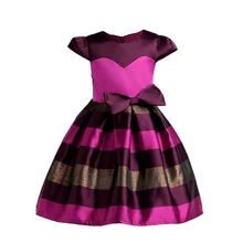 Bow Girls Dress 2018 Casual Party Kids Dresses Little Girl Striped Princess Dress Summer Children Costume For Girls Bow Girls Dress 2018 Casual Party Kids Dresses Little Girl Striped Princess Dress Summer Children Costume For Girls