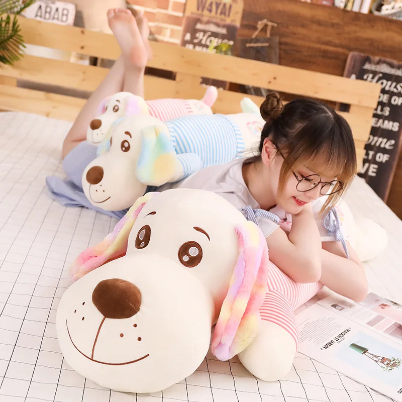 

New 1pc 50cm/70/90cm/110 Cm Colorful Long Ears Plush Toys Soft Kawaii Dog For Kids Baby Lovely Doll Stuffed Pillow Birthday Gift