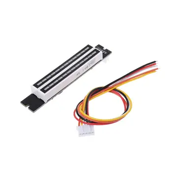 

Mini Dual 12-bit Music Level Indicator Adjustable Light Speed VU Meter Stereo Amplifier Board With AGC Mode