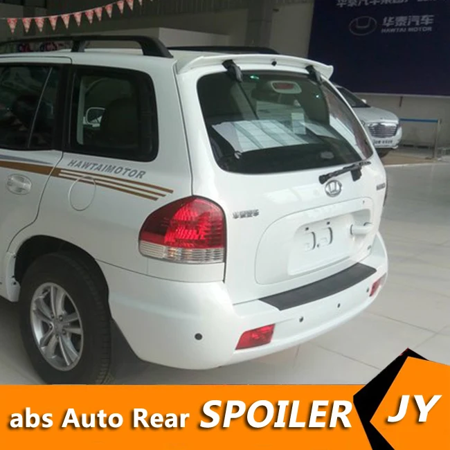 

For Santa Fe Spoiler 2007-2014 Hyundai Santa Fe spoiler High Quality ABS Material Car Rear Wing Primer Color Rear Spoiler