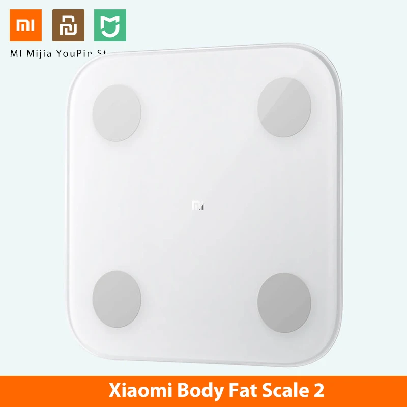 

XIAOMI 2.0 Intelligent bluetooth Body Fat Scale Balance Test Health Data Monitor LED Display Precision Body Fat Weight Scale Fit