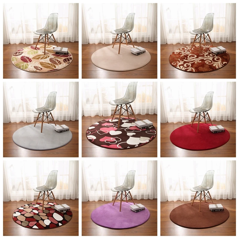 

Modern Chair Mat Area Rugs Home Decorative Tapete Memory Soft Foam Big Round Carpet For Living Room Children Bedroom Floor Mats
