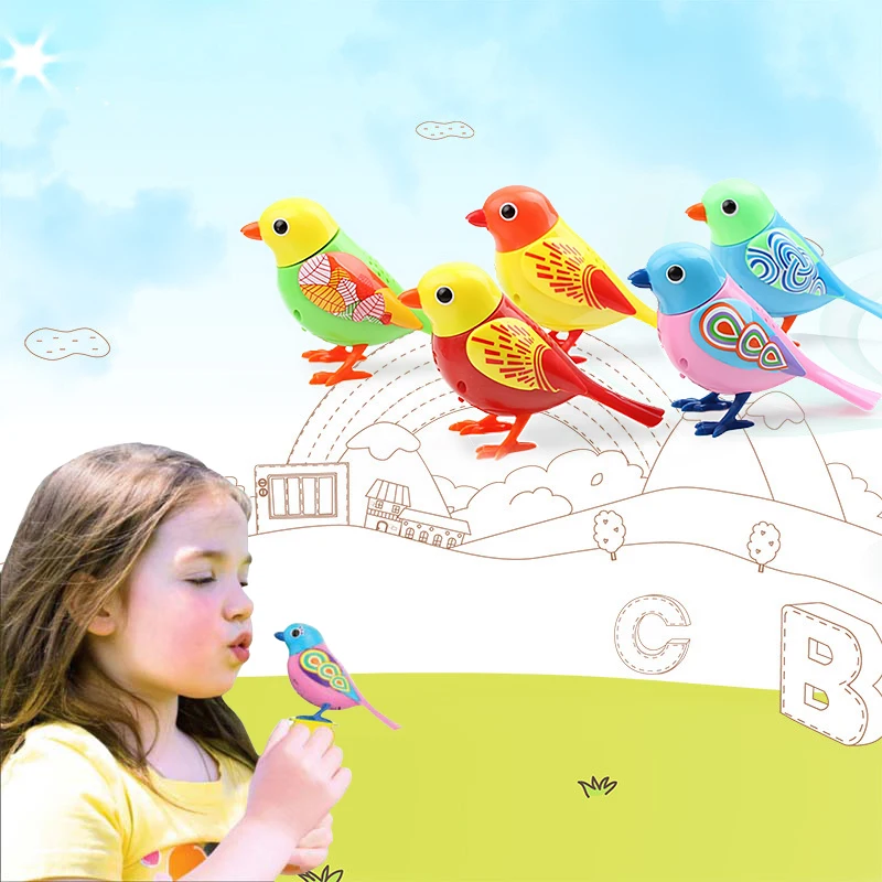 Intelligent Electric Bird Talking Parrot Digi Birds Pets Sound Whistle