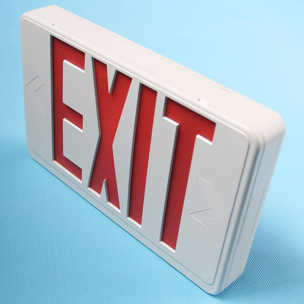 

Led Compact With Battery Backup Hardwired Multifunctional Electric Emergency Lamp Safe Illuminated Lighting Exit Sign Letter