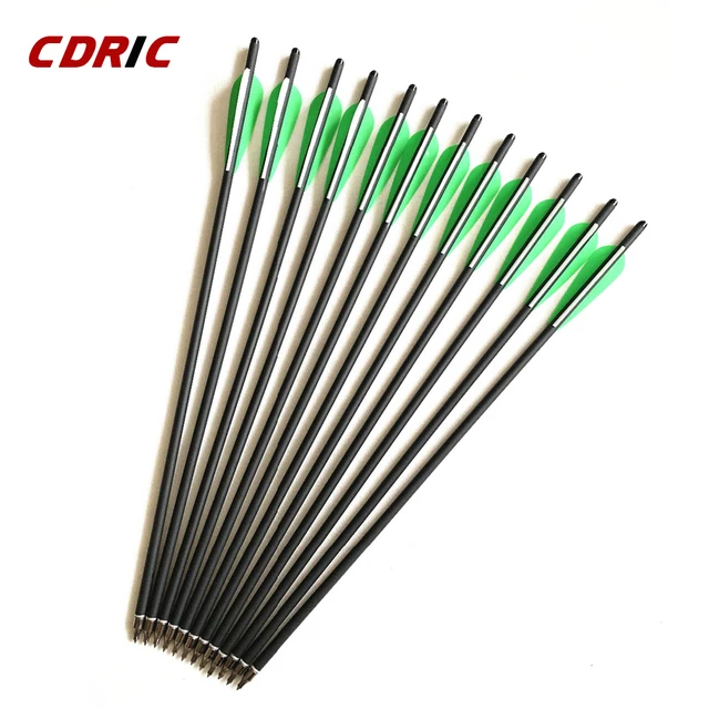 US $9.11 6/12/24 Pcs Mix Carbon Crossbow Arrow OD 8.8mm Length 17/20/22 Inches Archery Hunting Shooting