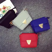 Heißer Verkauf Pu-leder Frauen Handtaschen Mini Soild Schnalle frauen Umhängetaschen Lychee Relief Damen Umhängetasche Dame Crossbody tasche